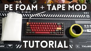 How to PE Foam and Tape Mod your Mechanical Keyboard  KBD67lite amp NK65 Sound test [upl. by Janifer752]