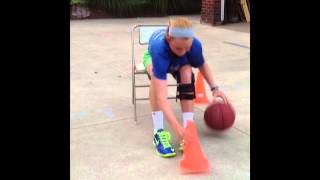 Basketball Ballhandling drills for after ACLMeniscus Surgery [upl. by Bolten727]