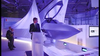 2035 UKs new fighter jet Tempest Combat Air Strategy Farnborough 2018 FIA18 [upl. by Ennire53]