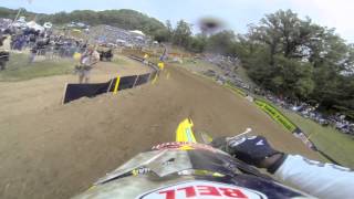 GoPro HD James Stewart Full Moto 2  Spring Creek Mx Lucas Oil Pro Motocross Championship 2013 [upl. by Yadsendew]