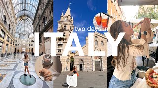 ITALY TRAVEL VLOG exploring sicily  naples aperol spritz best pizza of my life shopping 🇮🇹🍕 [upl. by Darmit995]