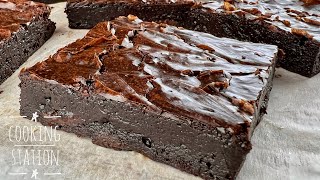 Delicious Brownies Cocoa Powder Recipe  Fudgy Cocoa Brownies [upl. by Zetneuq]