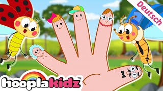 Biene Finger Familie  Kinderreime und Kinderlieder für kinder  HooplaKidz Deutsch [upl. by Adnahc]