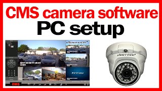 ✅ CMS camera software setup free download for h264 dvr viewer client 🔥 [upl. by Colson614]