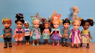 Crazy hair day  Elsa amp Anna toddlers at school  Barbie dolls [upl. by Yerot]