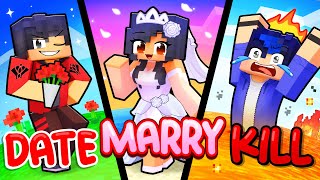 Minecraft DATE MARRY KILL [upl. by Llevel427]