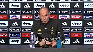 Conferenza stampa ALLEGRI pre JuveRoma quotSono molto legato ad Andrea Agnelli sul mio contrattoquot [upl. by Tanberg]