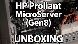 HP Proliant MicroServer Gen8 UnboxingUncasing [upl. by Miarzim220]