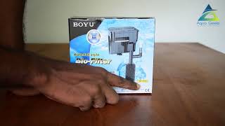 BOYU WF2035 Hang on Power Aquarium Filter Biological Filtration for Salt Water and Fresh Water [upl. by Venator168]