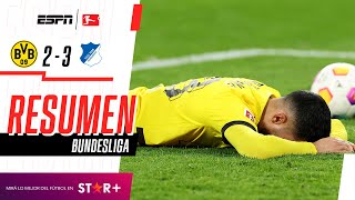 ¡DURA DERROTA EN CASA DEL NEGRIAMARILLO EN LA BUNDESLIGA  B Dortmund 23 Hoffenheim  RESUMEN [upl. by Modern]