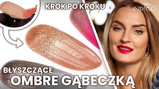 Kolorowe ombre na paznokciach hybrydą  jak zrobić ombre gąbeczką Wiosenne zdobienia  Indigo Nails [upl. by Cope]