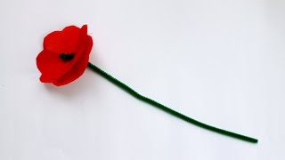 How to make an Anzac Day memorial poppy [upl. by Linkoski17]