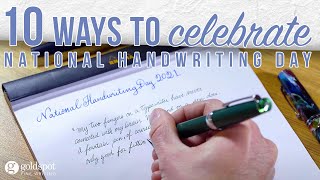 10 Ways to Celebrate National Handwriting Day [upl. by Arrik401]