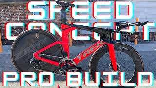 Trek Speed Concept Pro Triathlete Bike Build [upl. by Suirrad]