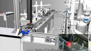 Festo MPS 500 System in CIROS simulation and reality [upl. by Nahama]