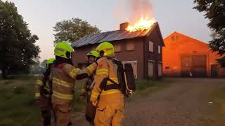 Compilatie brandstichtingen Lunteren  VOLUNTEERS DUTCH FIREFIGHTERS [upl. by Hanan]