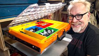 Adam Savage Prototypes His Dream Hardware Storage System [upl. by Anuait]