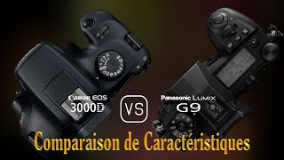 Canon EOS 3000D vs Panasonic Lumix G9 Une Comparaison de Caractéristiques [upl. by Garvin]