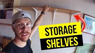 How To Build Cheap amp Easy Garage Storage Shelves Jonny DIY [upl. by Ellekram]