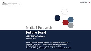 Medical Research Future Fund MRFF Research Administration Officer Webinar 28 August 2023 [upl. by Addis]