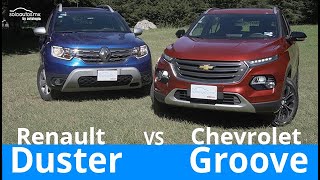 Chevrolet Groove vs Renault Duster  Comparativa  Los SUVs de entrada ¿cumplen [upl. by Coulombe]