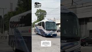 El nuevo Irizari8 Efficent de Ómnibus de México llegando a las oficinas centrales autobuses [upl. by Edrei]