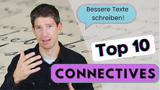 Meine Top 10 connectives  Bessere Texte schreiben besser strukturieren  Englisch Oberstufe Abitur [upl. by Ayeki]