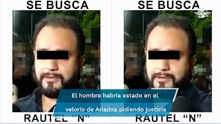 Cámaras captaron a Rautel “N” cargando el cuerpo de Ariadna Fernanda dice Fiscalía CDMX [upl. by Oihsoy]