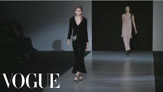 Giorgio Armani Ready to Wear Fall 2011 Vogue Fashion Week Runway Show [upl. by Beichner]