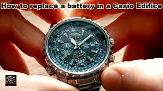 Unlock The Power Easy Battery Replacement For Casio Edifice Aviation Watch Feat Miyota Os60 [upl. by Neff550]