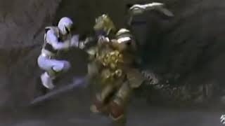 Mmpr white ranger vs goldar [upl. by Edrahc]