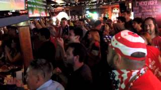 US soccer fans celebrate winning goal [upl. by Hardie675]