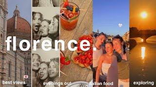 days in florence 💌  italy travel vlog exploring italian food amp nights out [upl. by Fusuy]