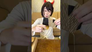 ROLL A CARDBOARD RAMEN AROUND ONE’S CELLPHONE！asmr [upl. by Brandais]