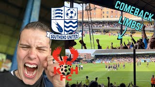 SOUTHEND VS KIDDERMINSTER21 90 MINUTE LIMBS AS BLUES FIGHT BACK TO CLAIM 3 POINTS [upl. by Valentino509]