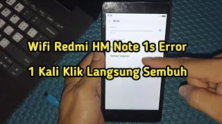 Cara Mudah Perbaiki Wifi Redmi HM Note 1s [upl. by Reviel]