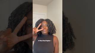 4 flexi rod styles✨ naturalhairjourney viral haircare hair flexirod [upl. by Nnaasil566]