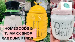 2022 TJ MAXX amp HOMEGOODS SHOP WITH RAE DUNN FINDS SPRING amp EASTER DECOR MUGS HOME DECOR amp MORE [upl. by Marlin]