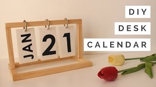 DIY  Desk Calendar [upl. by Namor]