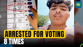 Youth Arrested for Allegedly Voting Multiple Times Congress SP Share Video  Election Controversy [upl. by Abner]