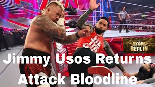 😱Jimmy Usos Return bashinberlin amp Attack Bloodline I SmackDown Highlights romanreigns smackdown [upl. by Chor]