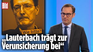 CoronaAussagen Lauterbach mit immer mehr Widersprüchen  Jan Schäfer bei BILD Live [upl. by Opalina]