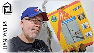 Using the SikaFix Injection Repair Kit to Fix a Crack in a Basement Wall  EP 039 [upl. by Vasos]