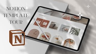 Aesthetic Notion Template Tour  Beginner Friendly Aesthetic Notion Template Walkthrough [upl. by Downes]