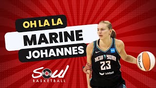 MARINE JOHANNES amazing game details against LAS VEGAS ACES on the WNBA FINALS Game 1 [upl. by Arracat738]