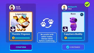 TRADING FUNNY MOMENTS 🤣💔  RIDEABLE PURPLE CAPYBARA BUDDY REVIEW 🥰😂 [upl. by Llehsem]