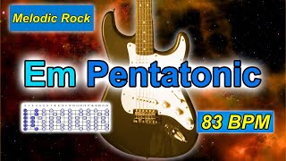 E minor Pentatonic Backing Track for GuitarMelodic Rock｜BPM 83 ｜improvisation jamming [upl. by Innob725]