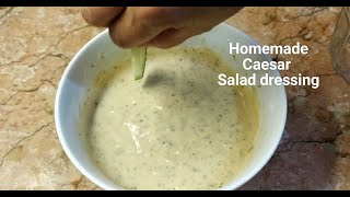 HOW TO MAKE CAESAR SALAD DRESSING without ANCHOVY  HOMEMADE MAYO SALAD DRESSING RECIPE My Version [upl. by Ori]