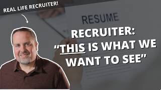 Tips For How To Write A Better Resume From A Recruiters Perspective [upl. by Lauri]