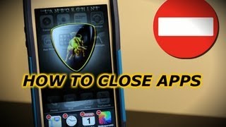 How To Close Apps iPhone 5 4s 4 3Gs iOS 6 and Above [upl. by Oneal]